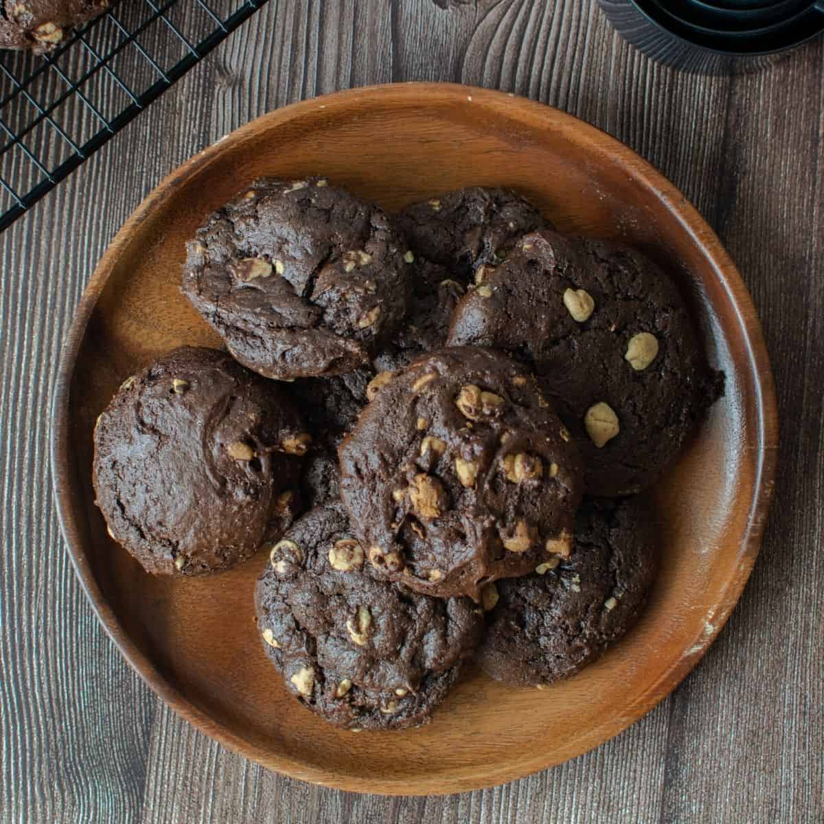 Chocolate Peanut Butter Cookies With Cake Mix