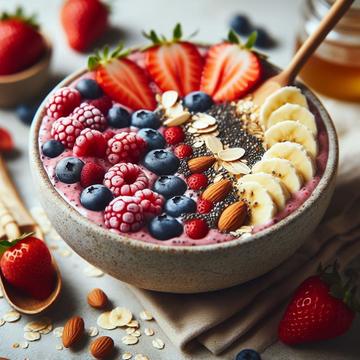 Simple & Delicious: Vegan Berry and Banana Smoothie Bowl Recipe